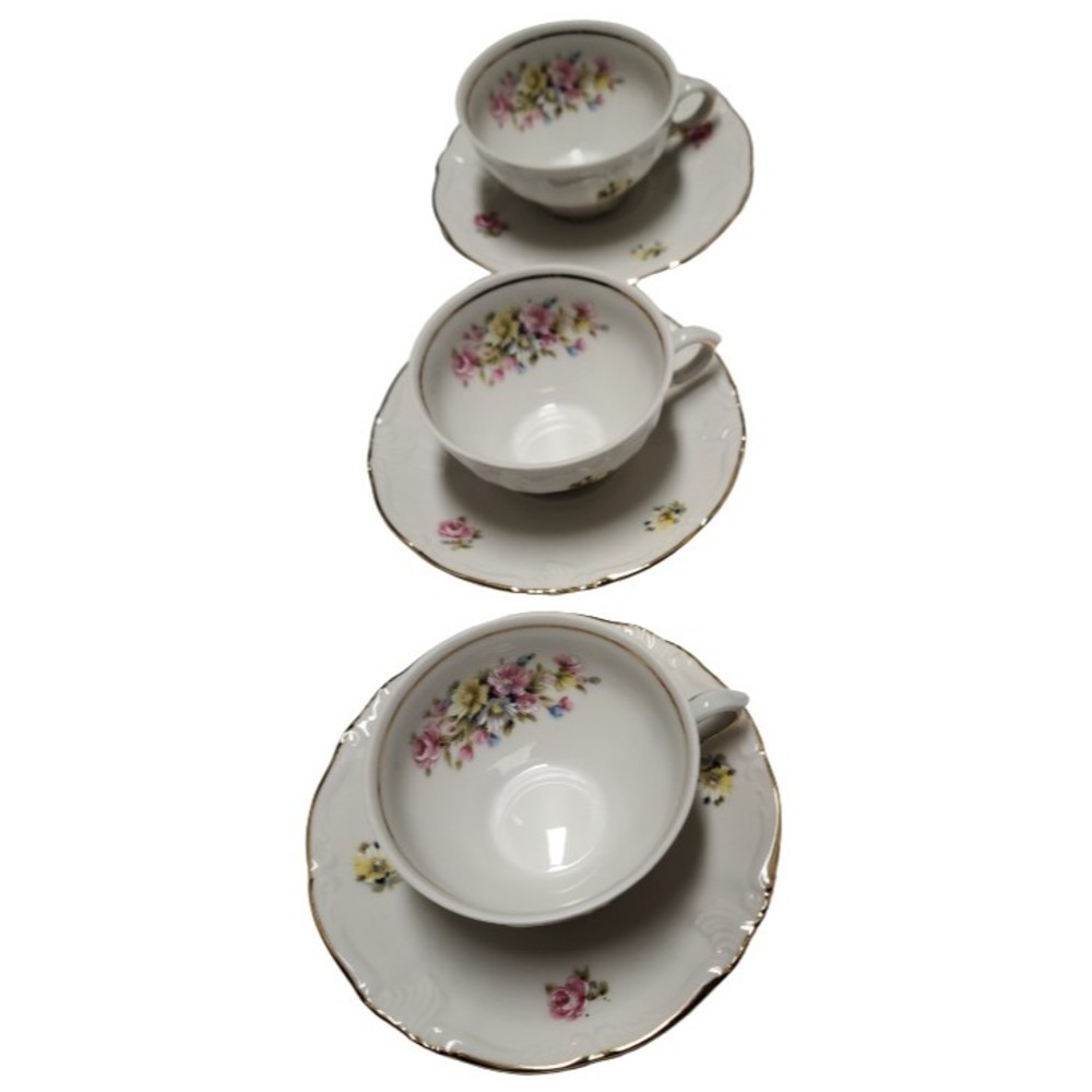 Winterling Coffee Cup & Saucer Floral Schwarzenbach Bavaria Germany